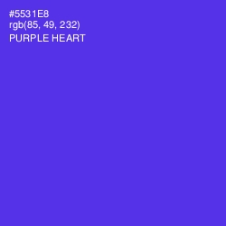 #5531E8 - Purple Heart Color Image