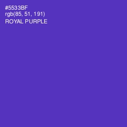 #5533BF - Royal Purple Color Image