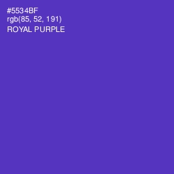 #5534BF - Royal Purple Color Image