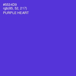 #5534D9 - Purple Heart Color Image