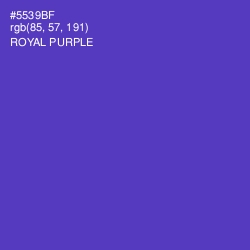 #5539BF - Royal Purple Color Image