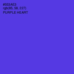 #553AE3 - Purple Heart Color Image