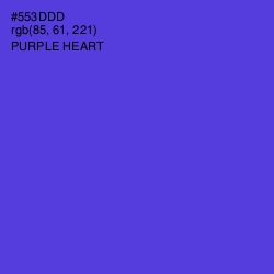 #553DDD - Purple Heart Color Image