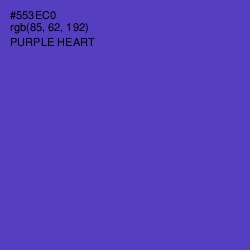 #553EC0 - Purple Heart Color Image