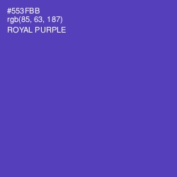 #553FBB - Royal Purple Color Image