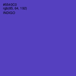 #5540C0 - Indigo Color Image