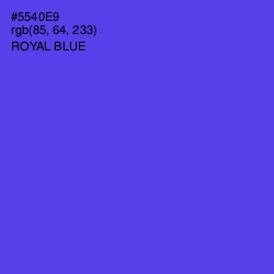 #5540E9 - Royal Blue Color Image