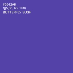 #5542A8 - Butterfly Bush Color Image