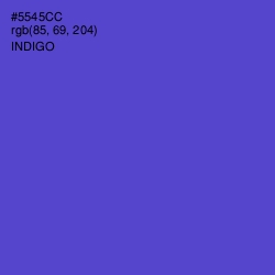 #5545CC - Indigo Color Image