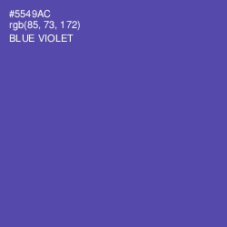 #5549AC - Blue Violet Color Image