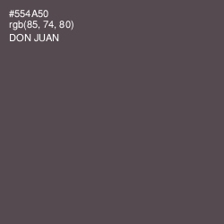 #554A50 - Don Juan Color Image