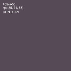 #554A55 - Don Juan Color Image