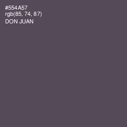 #554A57 - Don Juan Color Image