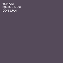 #554A5A - Don Juan Color Image