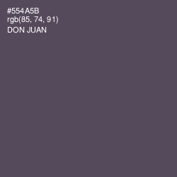 #554A5B - Don Juan Color Image