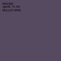 #554A60 - Mulled Wine Color Image