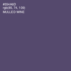 #554A6D - Mulled Wine Color Image