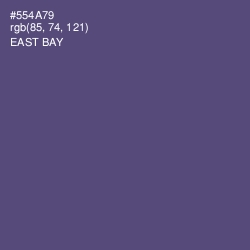 #554A79 - East Bay Color Image