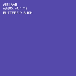 #554AAB - Butterfly Bush Color Image