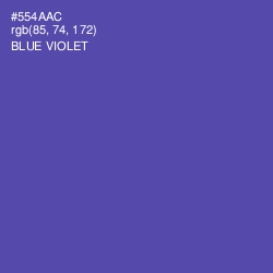 #554AAC - Blue Violet Color Image