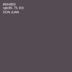 #554B53 - Don Juan Color Image