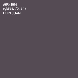 #554B54 - Don Juan Color Image