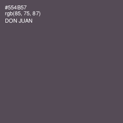 #554B57 - Don Juan Color Image