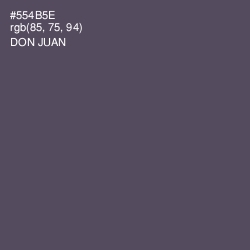#554B5E - Don Juan Color Image