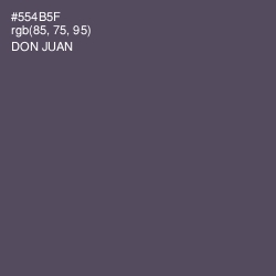 #554B5F - Don Juan Color Image