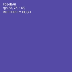 #554BA6 - Butterfly Bush Color Image