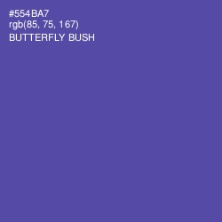 #554BA7 - Butterfly Bush Color Image