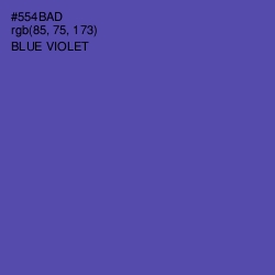 #554BAD - Blue Violet Color Image