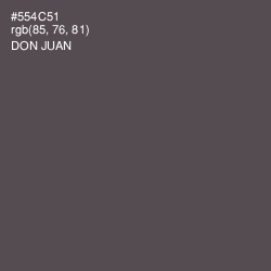 #554C51 - Don Juan Color Image