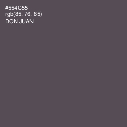 #554C55 - Don Juan Color Image