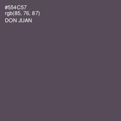 #554C57 - Don Juan Color Image