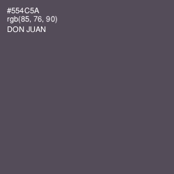 #554C5A - Don Juan Color Image