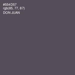 #554D57 - Don Juan Color Image