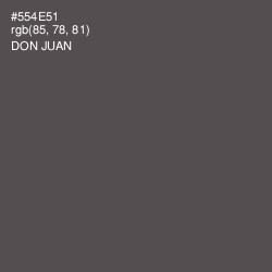 #554E51 - Don Juan Color Image