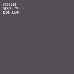 #554E55 - Don Juan Color Image