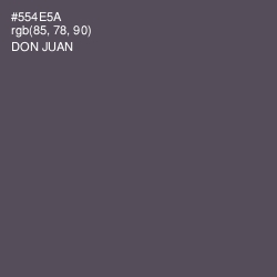 #554E5A - Don Juan Color Image