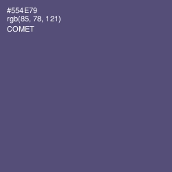 #554E79 - Comet Color Image