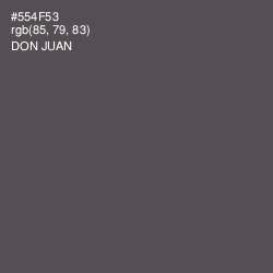 #554F53 - Don Juan Color Image