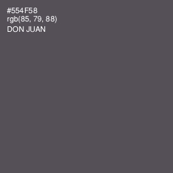 #554F58 - Don Juan Color Image