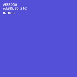 #5550D8 - Indigo Color Image