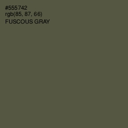 #555742 - Fuscous Gray Color Image