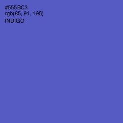 #555BC3 - Indigo Color Image