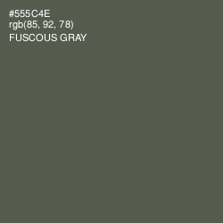 #555C4E - Fuscous Gray Color Image
