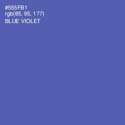 #555FB1 - Blue Violet Color Image