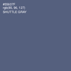 #55607F - Shuttle Gray Color Image