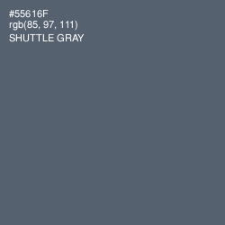 #55616F - Shuttle Gray Color Image